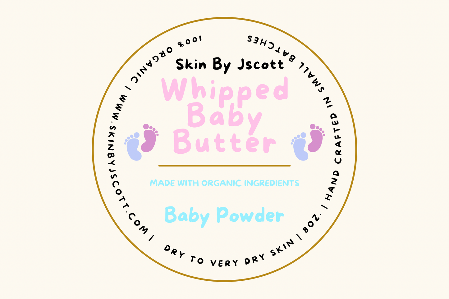 Baby powder scented body butter