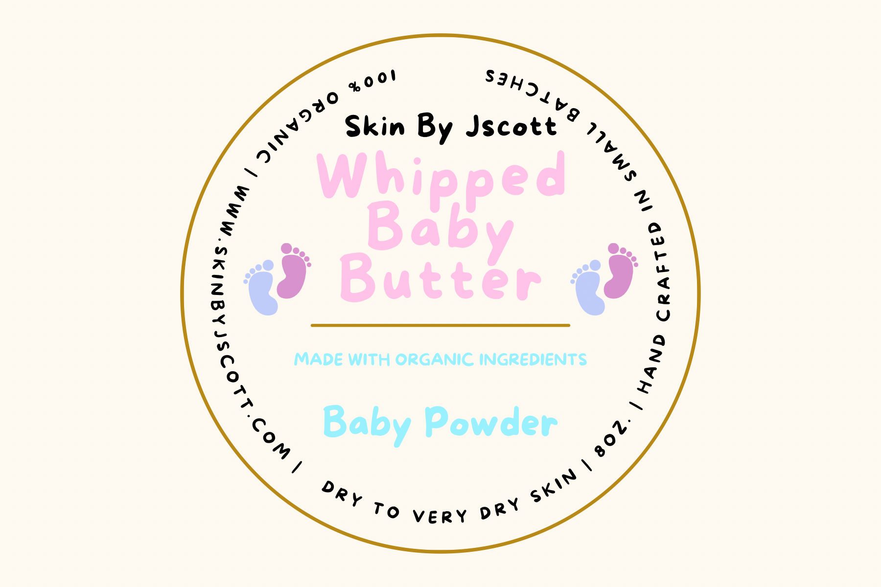 Baby powder scented body butter – SKN by J.Scott