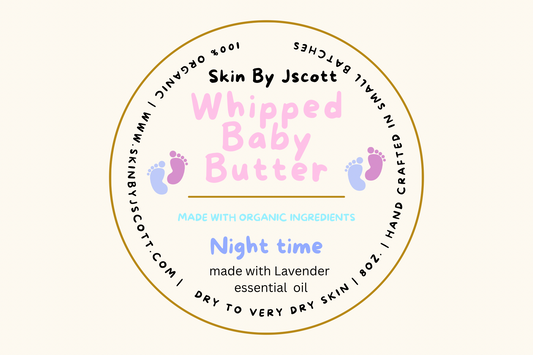 Lavender and baby powder scented body butter