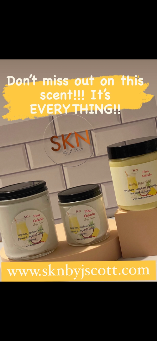 Pina colada body butter